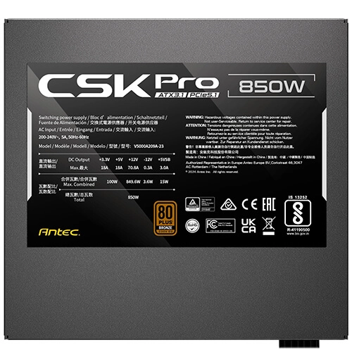 Antec SIGNATURE CSK850 PRO ATX3.1 barošanas bloks 850 W 20+4 pin ATX ATX