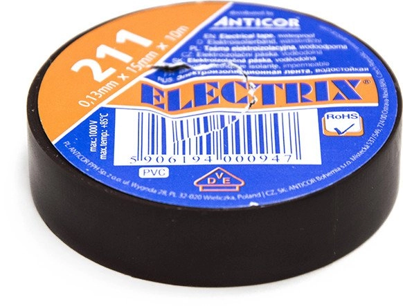 Taśma izolacyjna PCV Anticor Electrix PE-2111004-0015010