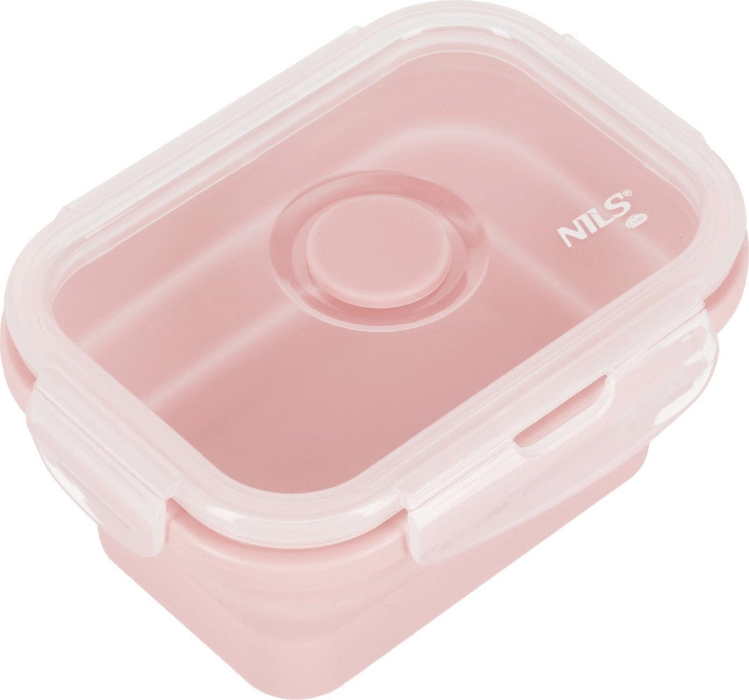 NILS NC4105  POJEMNIK LUNCHBOX SKŁADANY RÓŻOWY