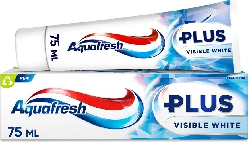 Aquafresh Plus Visible White toothpaste with