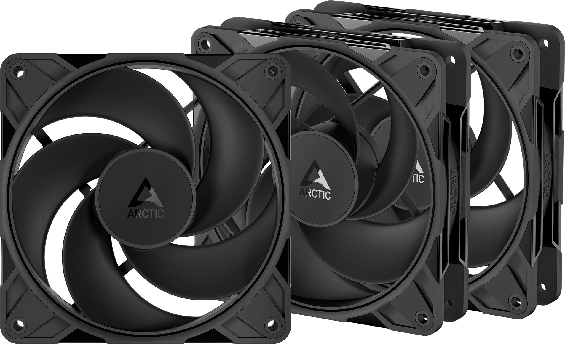 ARCTIC P12 PRO Reverse black 3-pack