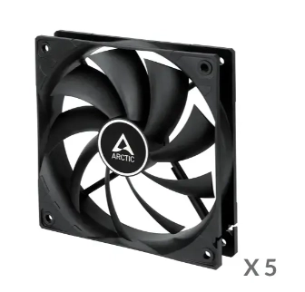 Wentylator Arctic F12 PWM 5-pack Czarny