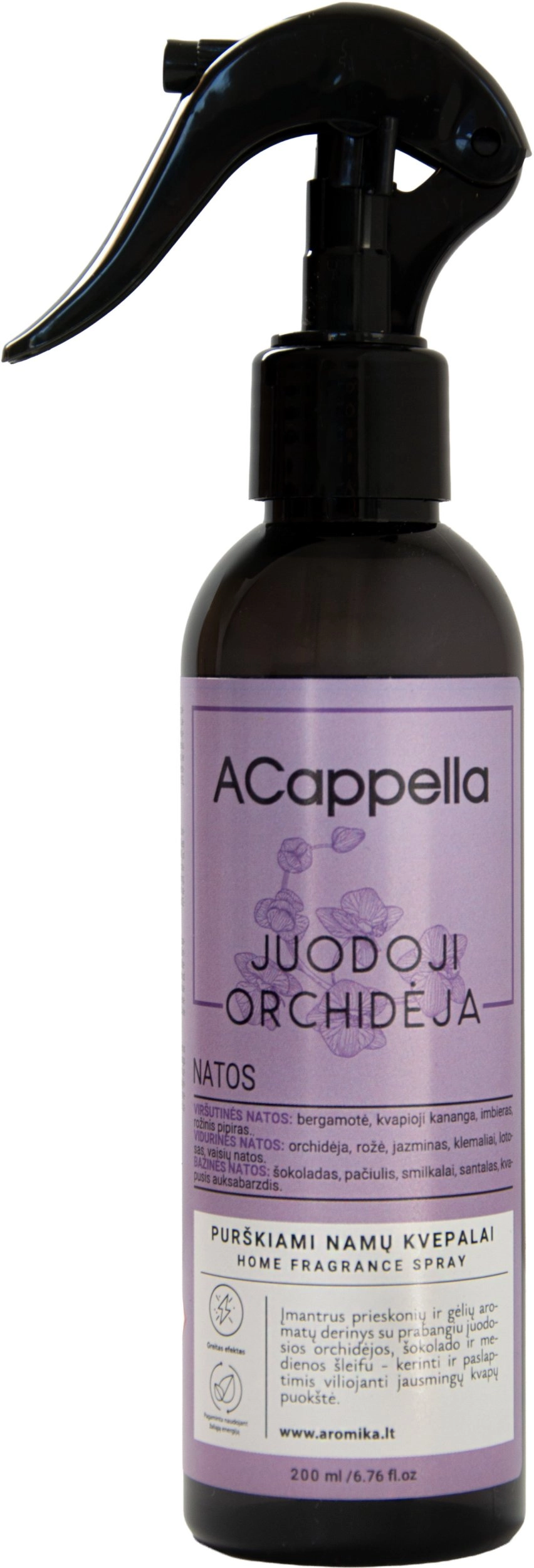 ACappella Black Orchid home fragrance spray