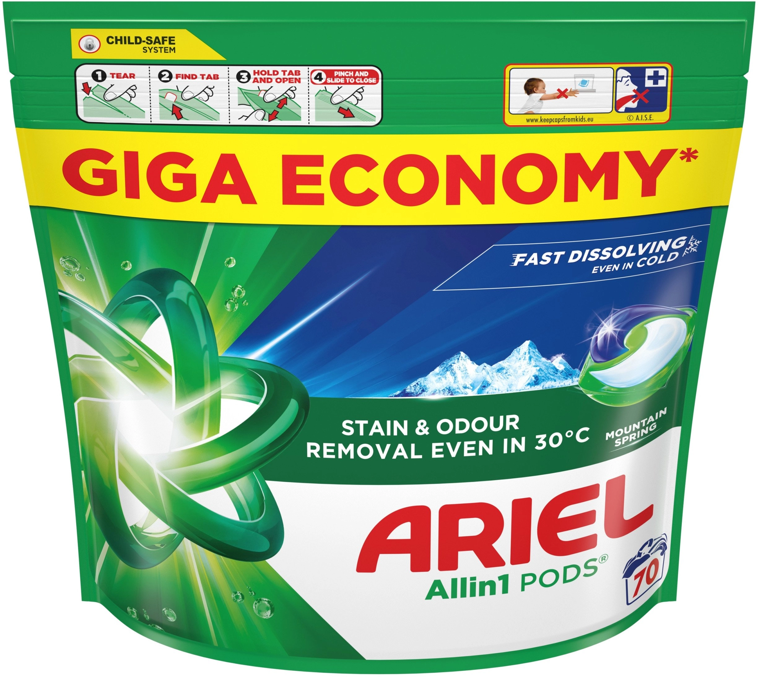ARIEL MS LAUNDRY CAPSULES 70PCS (