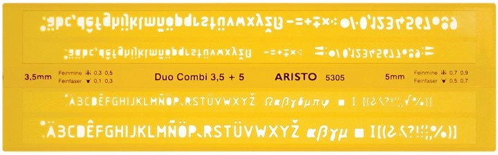 Aristo ARISTO writing stencil Duo Combi