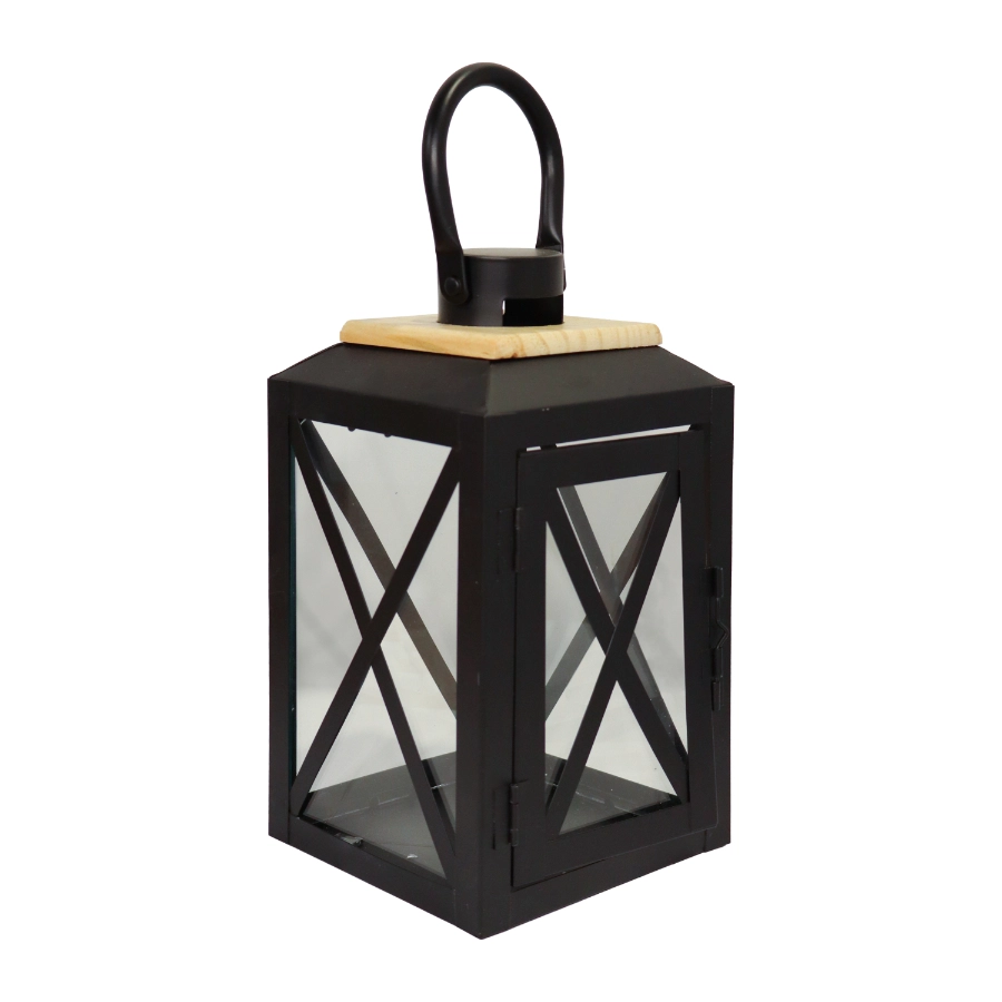 Laterna Monto 14x14x27cm melna 9130537 4750959130537