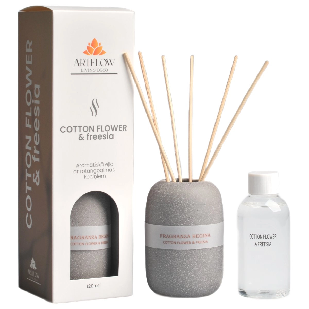 Aromātiskā eļļa COTTON FLOWER  FREESIA  120ml