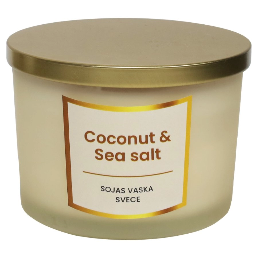 Svece no sojas vaska 400g  Coconut