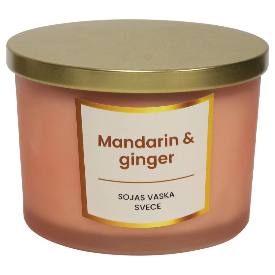 Svece no sojas vaska 400g  Mandarin