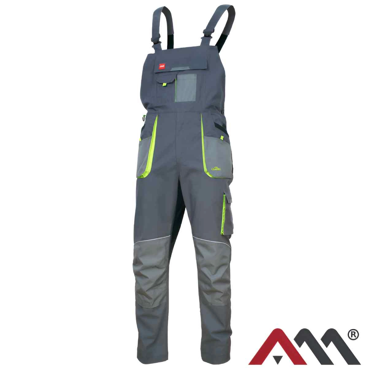 Puskombinzons Classic Stretch Slim pelēks 48