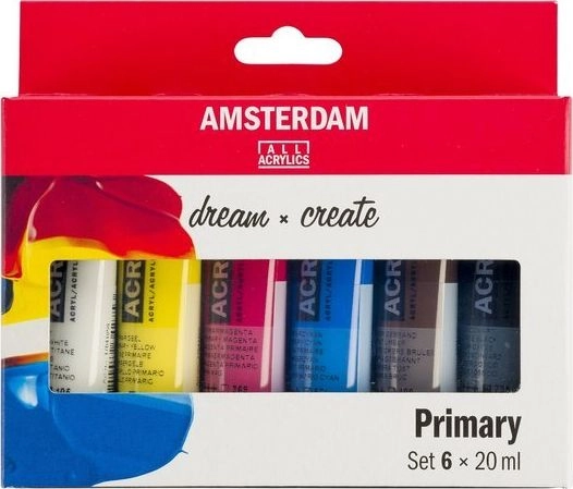 Artequipment TALENS AMSTERDAM SET 6X20ML PRIMARY