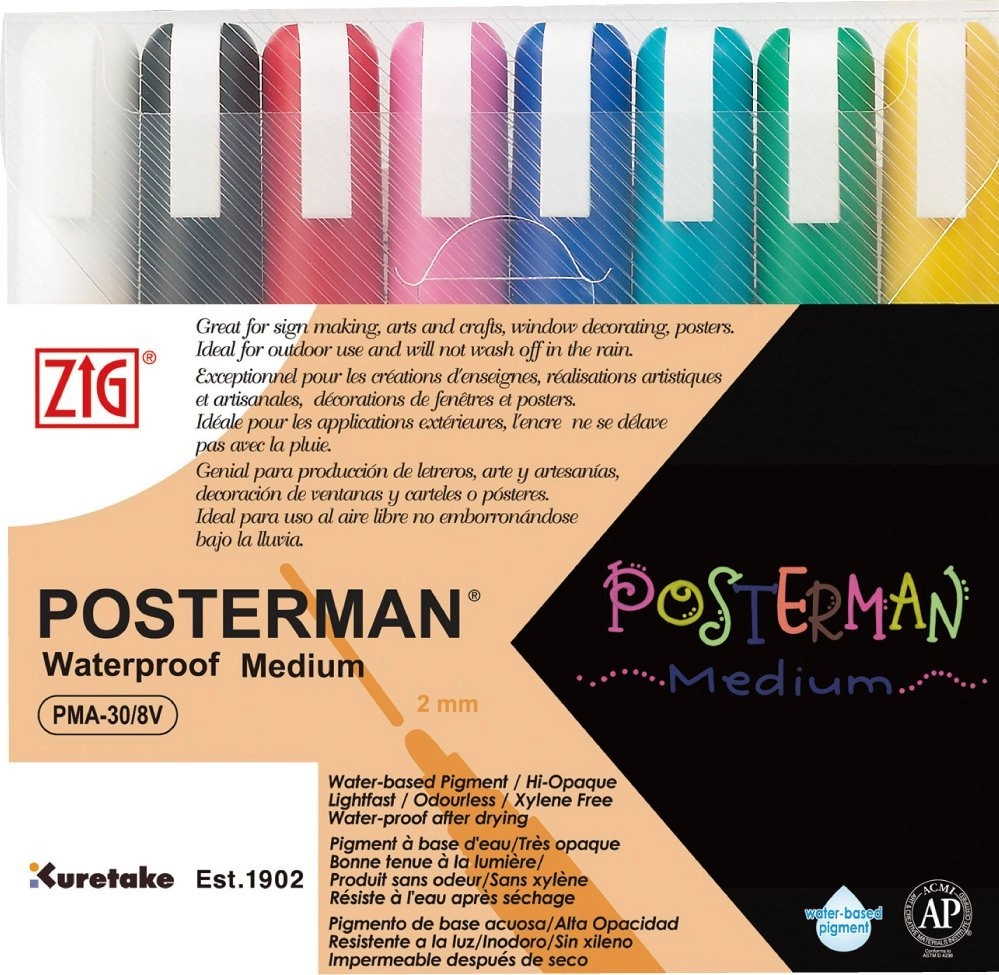 Artequipment ZIG POSTERMAN Medium Black Blue