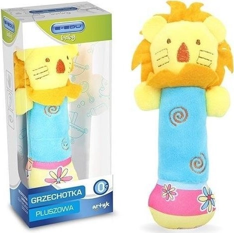 Artyk Grzechotka pluszowa Lew E-Edu baby