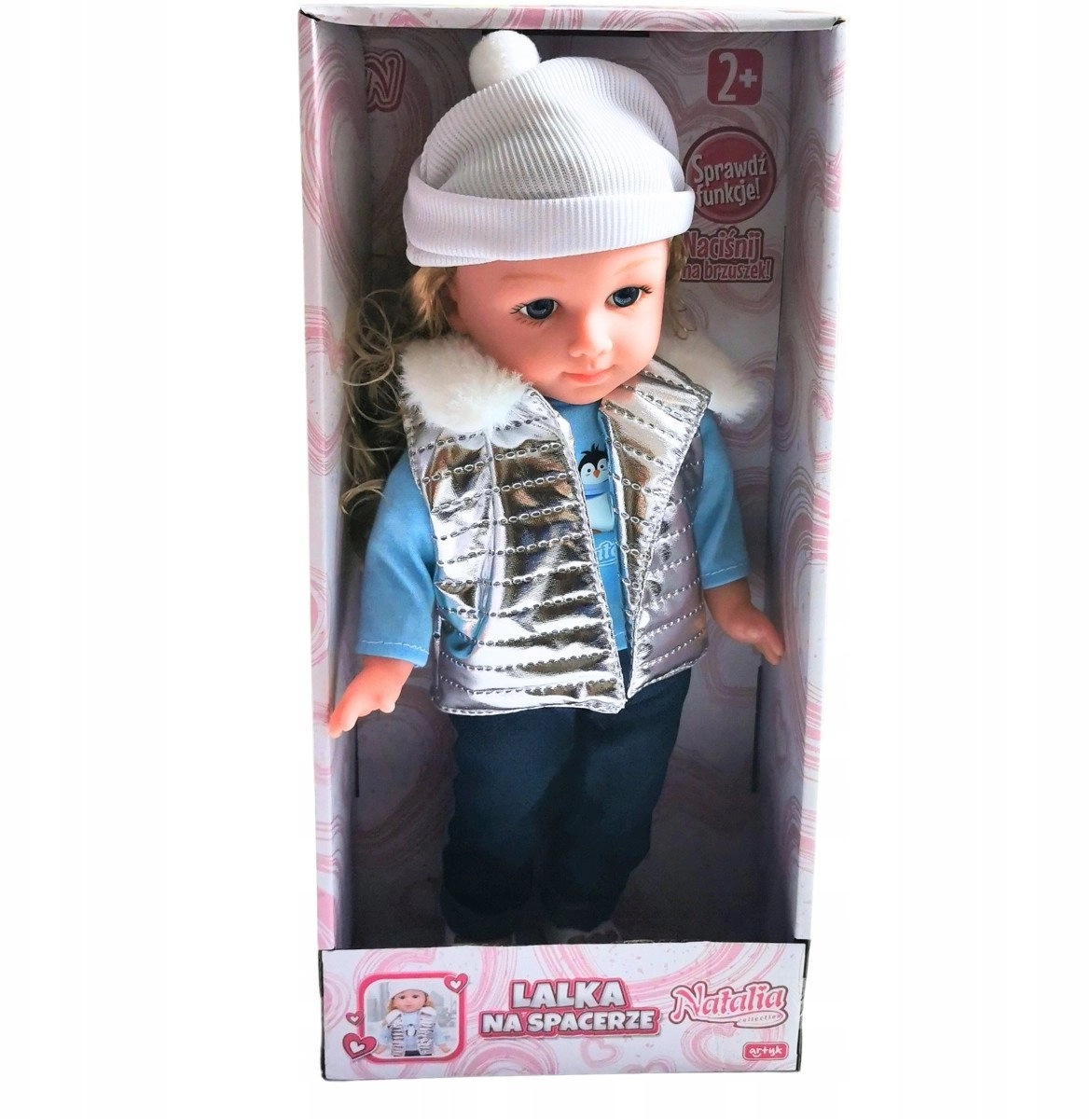 Natalia lalka 36cm w srebrnej kamizelce