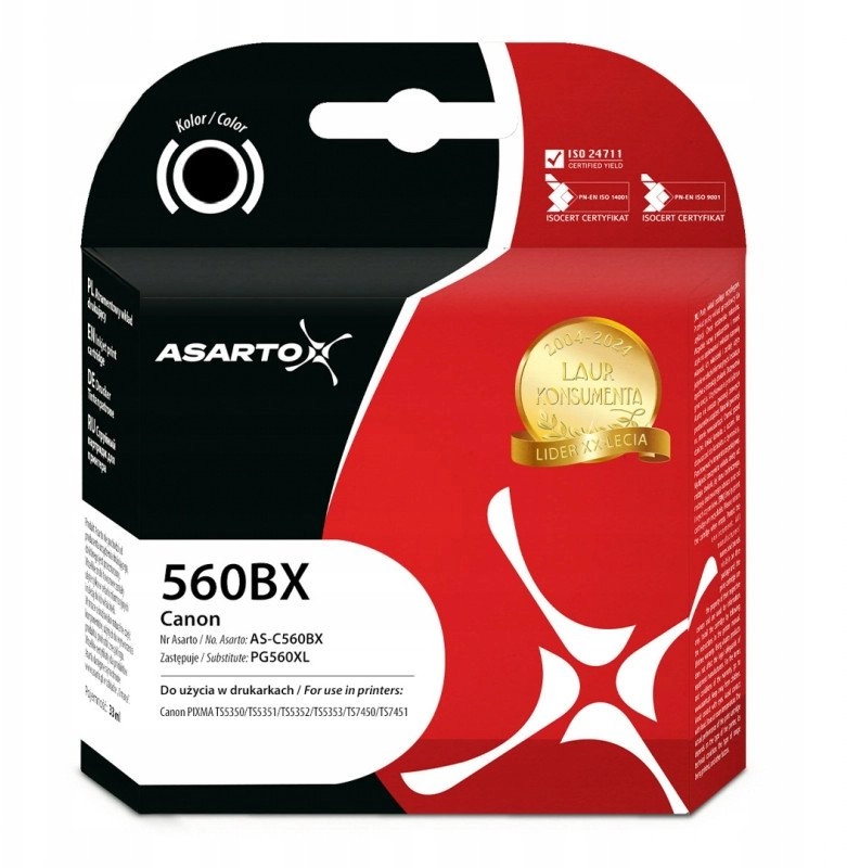 Asarto ink for Canon 560BX 3712C001