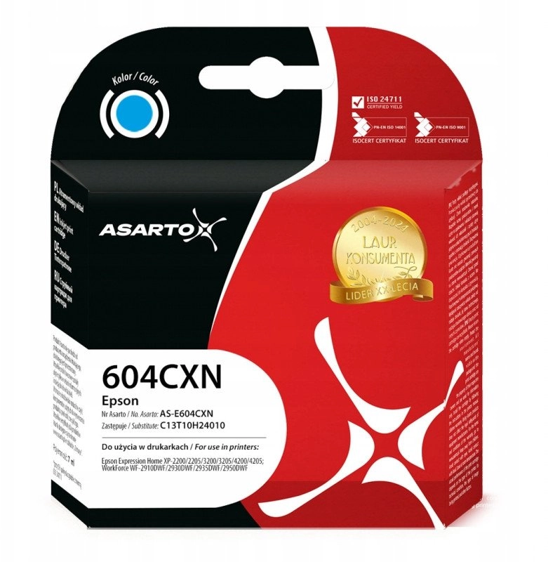 Tusz Asarto do Epson 604CXN  C13T10H24010