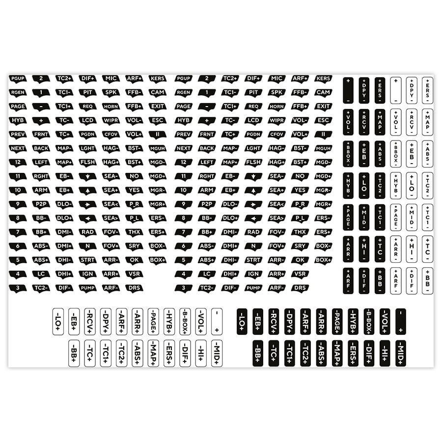 Asetek Asetek SimSports Sticker Set -