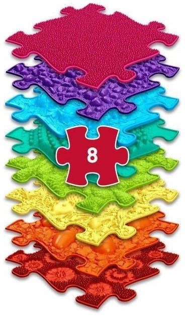 Orthopedic Sensory Mat Set 8in1 Rainbow