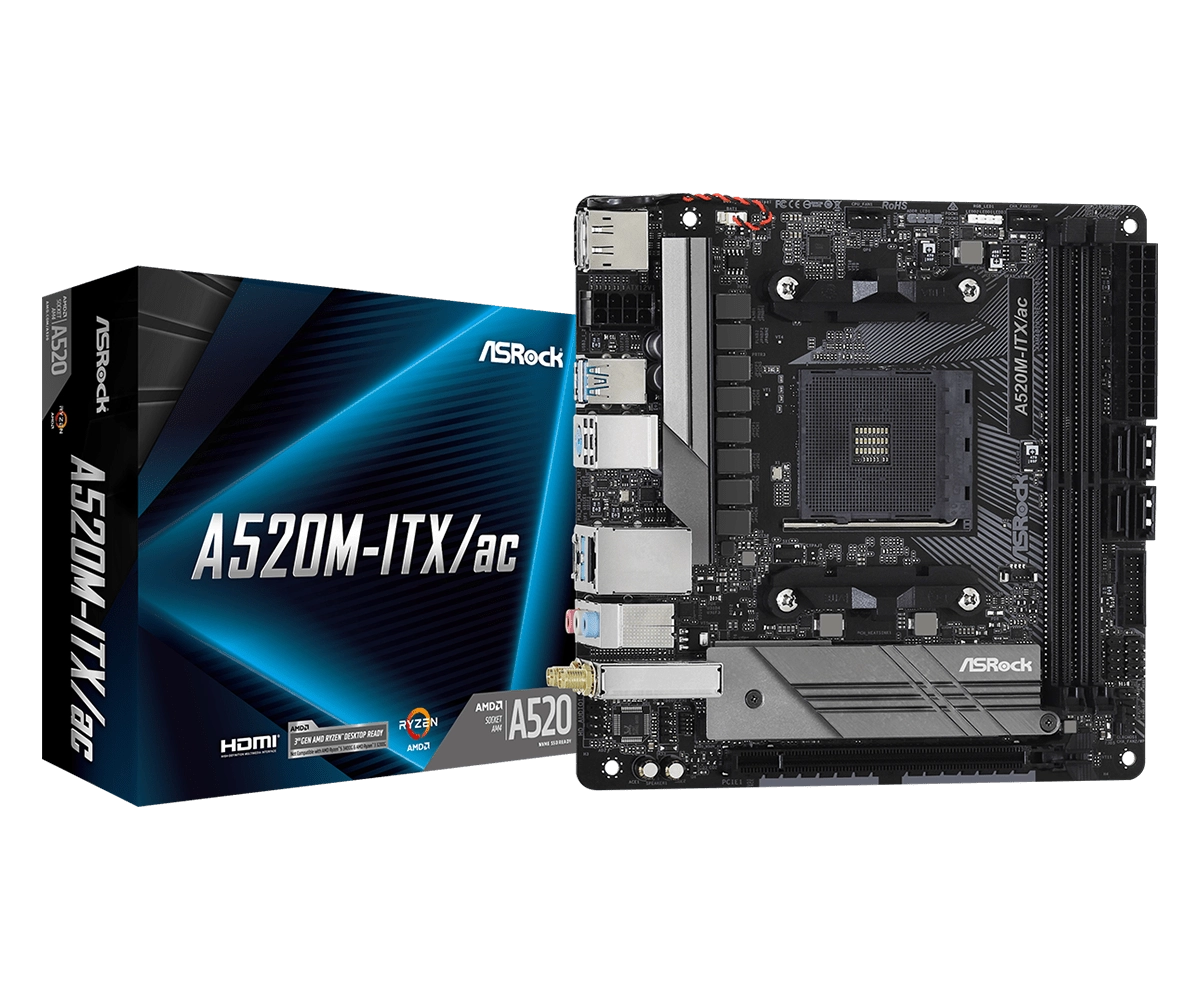 Asrock A520M-ITX/ac Socket AM4 micro ATX