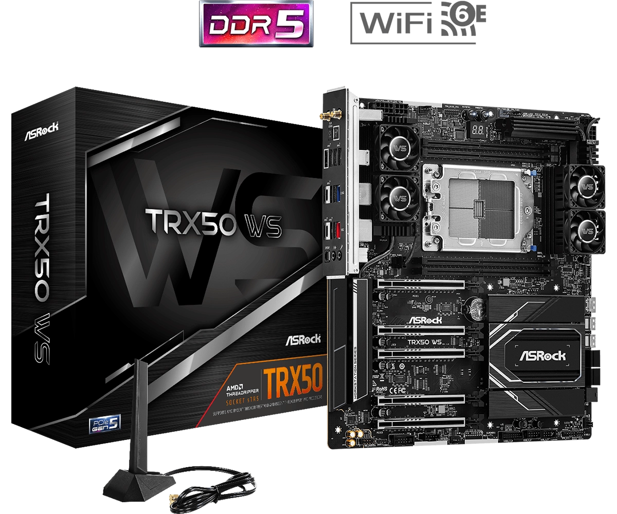 Asrock TRX50 WS AMD TRX50 Socket