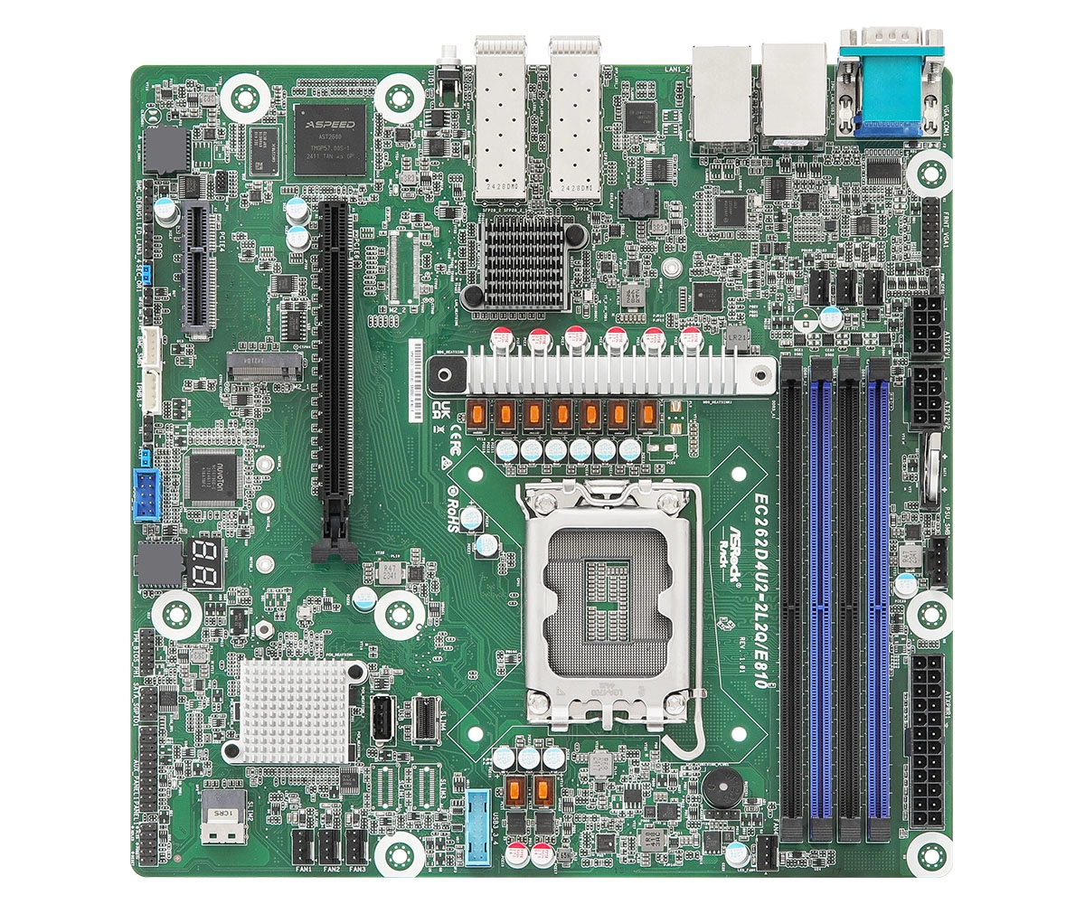 Asrock EC262D4U2-2L2Q/E810 motherboard Intel C262 LGA
