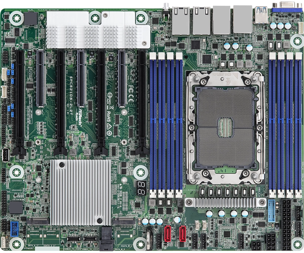 Asrock SPC621D8-2L2T mātes plate Intel C621A LGA 4189 ATX