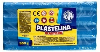 PLASTICINE 0.5 KG BLUE ASTRA