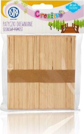 Wooden sticks50 pcs. - ASTRA Creativo