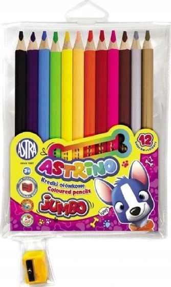 Astra Jumbo round pencil crayons 12
