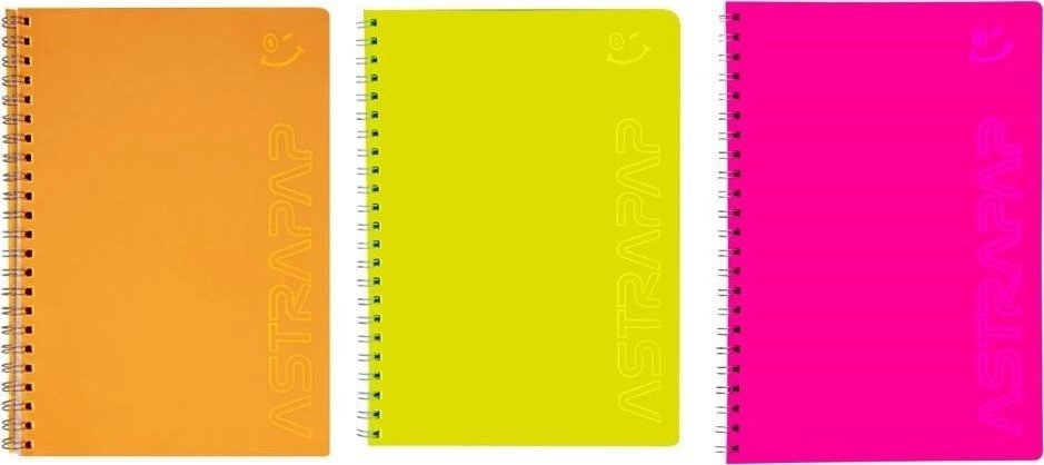 A5/80K checkered notebook Fluo ASTRA 523313