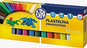 Astra Plasticine 12 colors square WIKR-014923