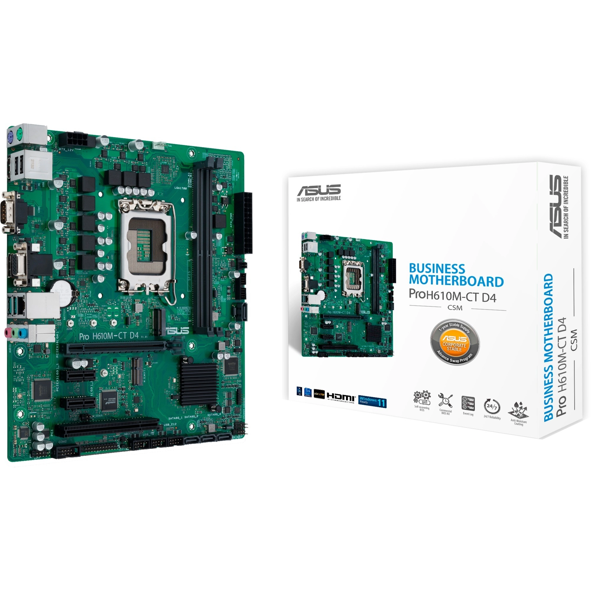 Asus PRIME H610M-A-CSM - Socket 1700