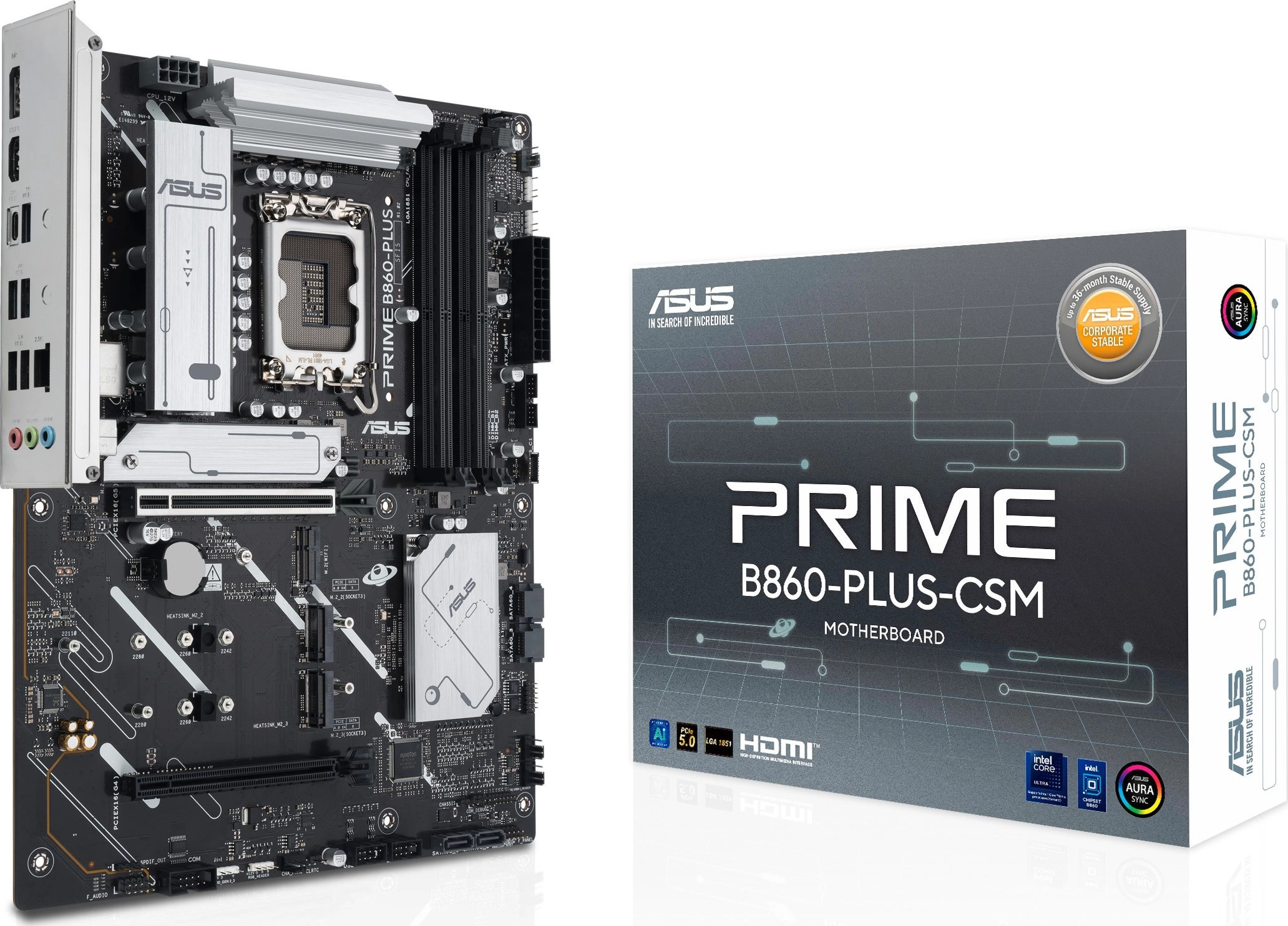 Pagrindinė plokštė ASUS PRIME B860-PLUS-CSM Intel
