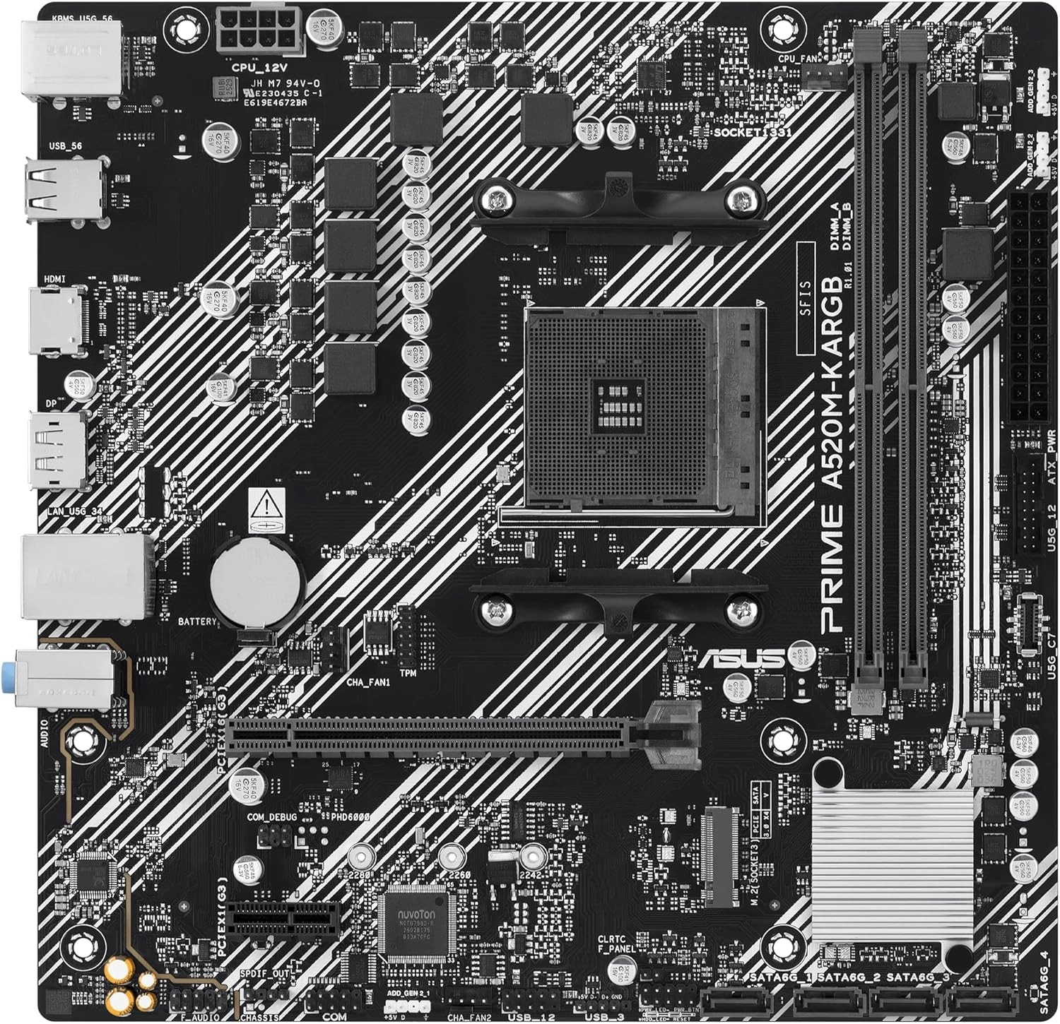 ASUS PRIME A520M-K ARGB AMD A520
