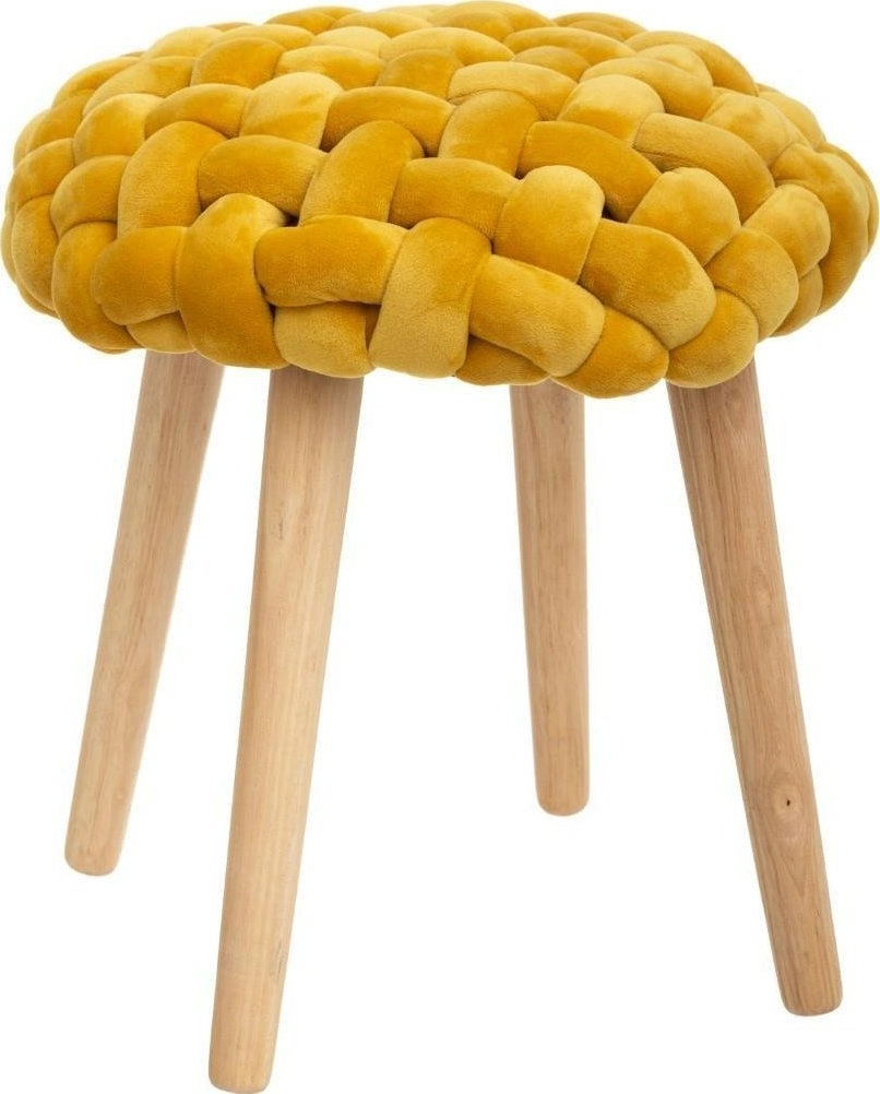 Atmosphera Taboret Akemi żółty ( 12896288