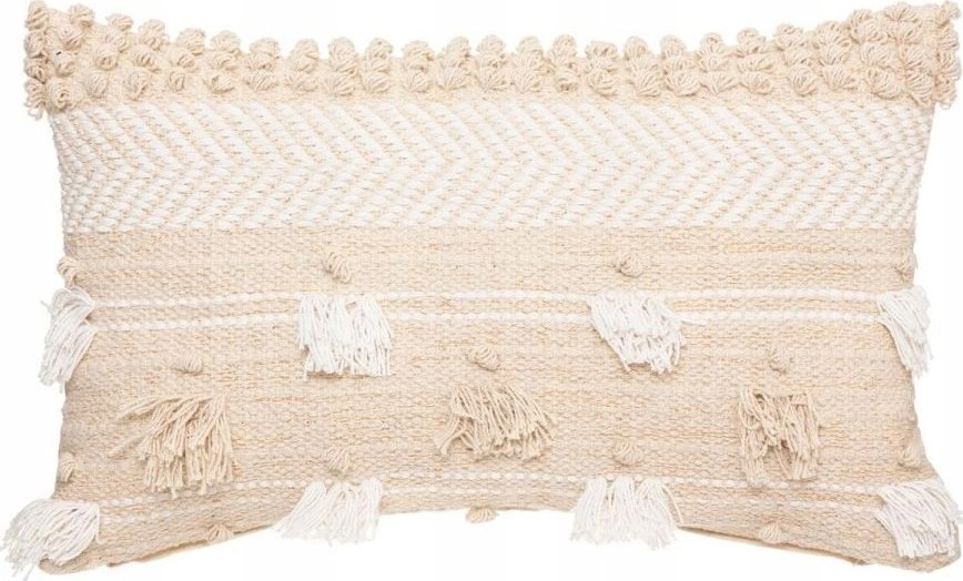 Atmosphera Decorative pillow Cot Sand  cotton