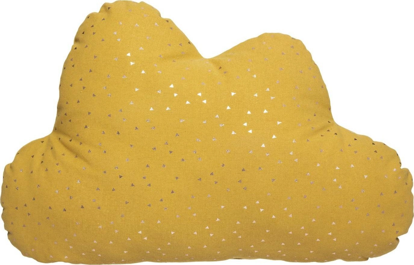 Atmosphera Cloud-shaped decorative pillow yellow cotton