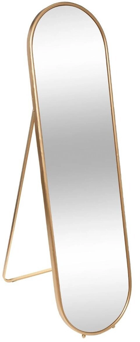 Large standing mirror EDI gold frame