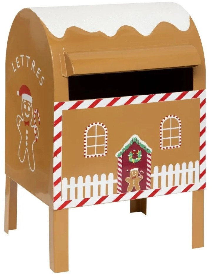 Gingerbread Christmas mailbox 34x16x20.5 cm