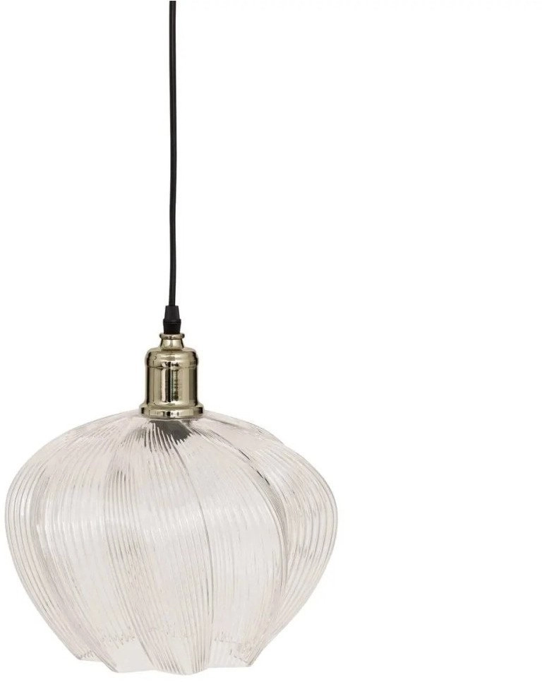 PHYLAS flower hanging lamp with glass