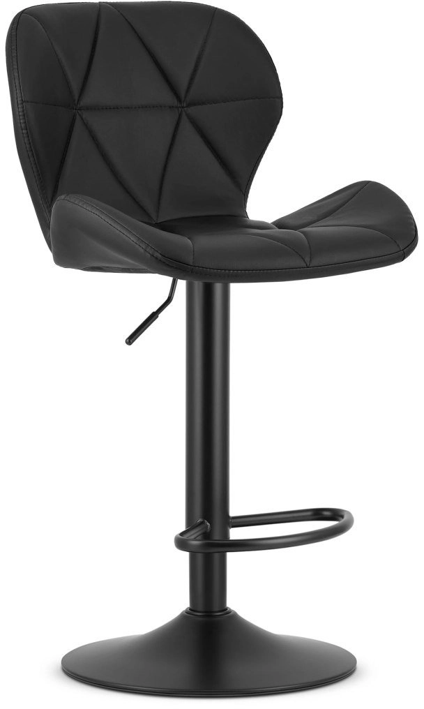 WEST stool - black eco-leather /