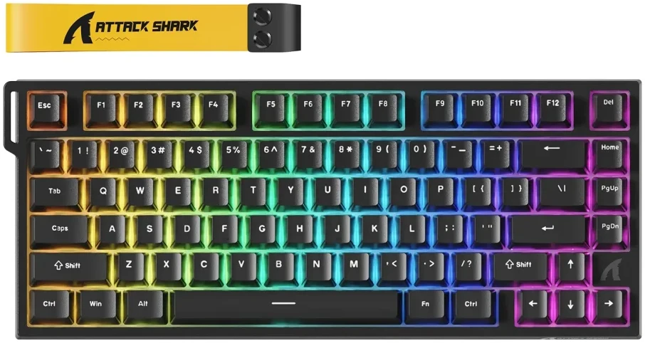 Gaming keyboard Attack Shark R82HE black