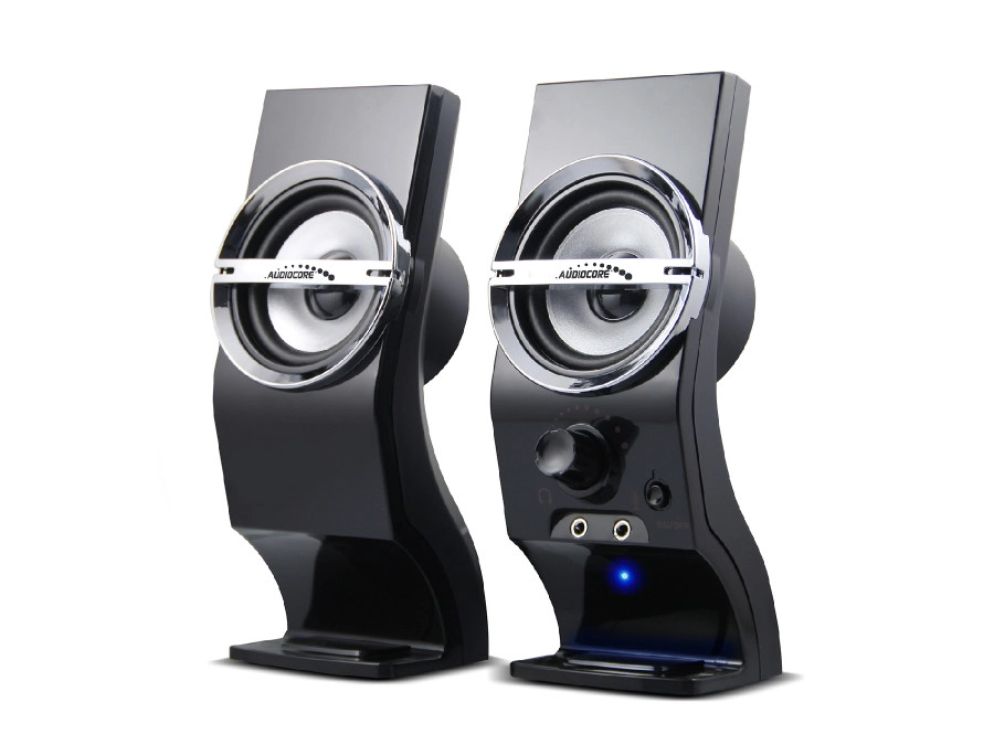 Audiocore AC805 loudspeaker 2-way Black Silver