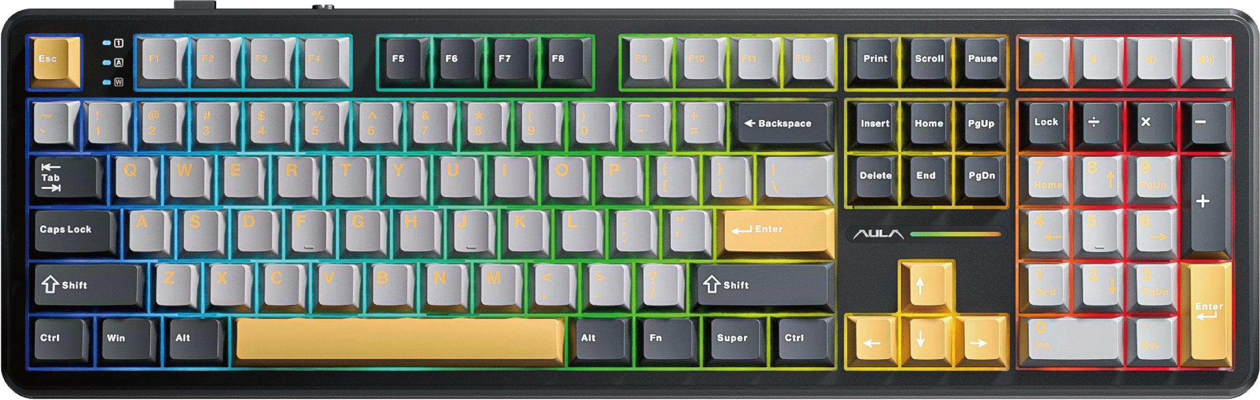 Aula F108 Volcano Switch keyboard (AUF108-GOG-VO)