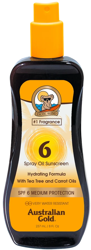 Australian Gold Sunscreen SPF6 Spray Carrot