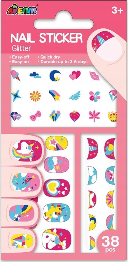 Avenir Nail stickers - Unicorn glitter