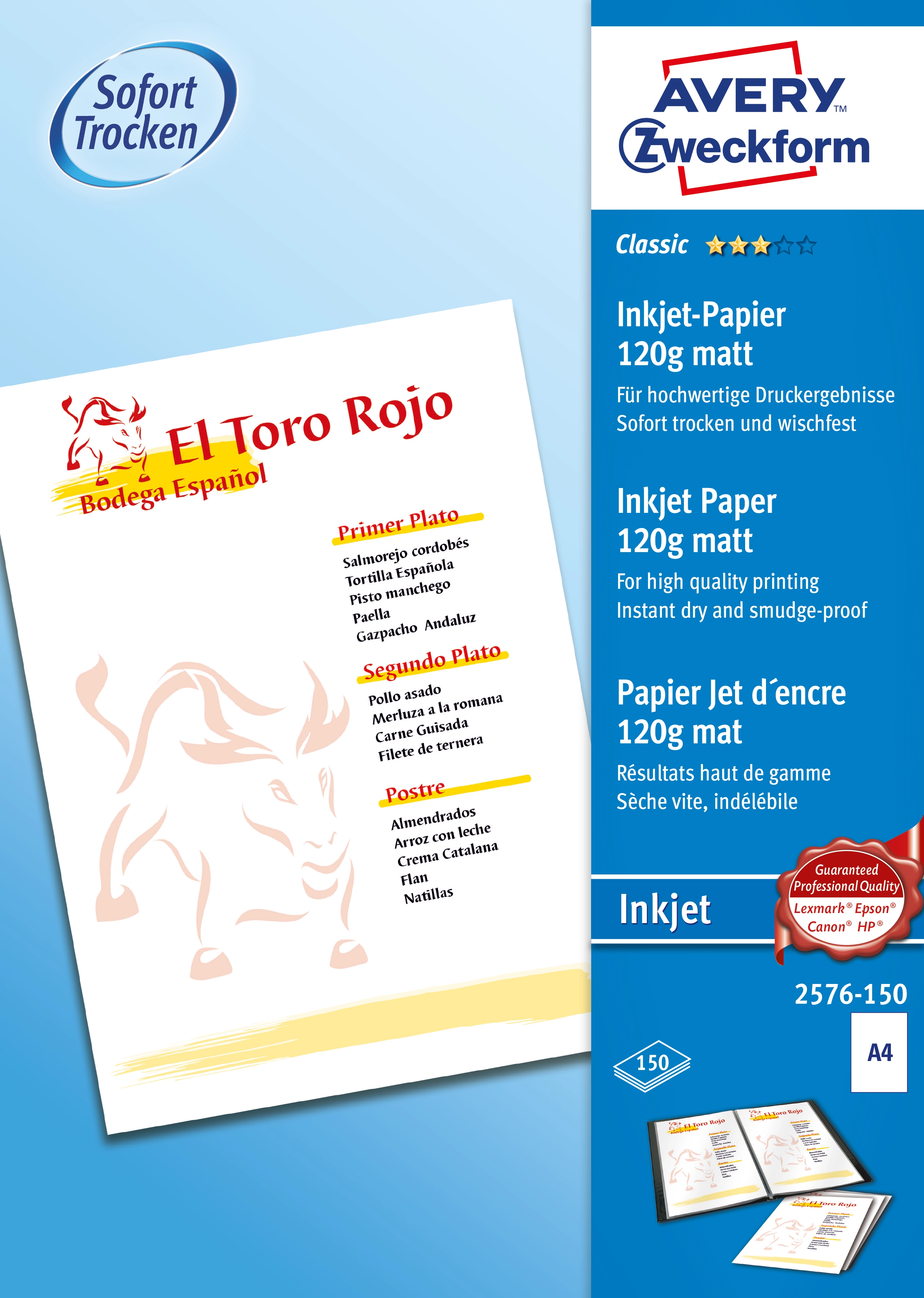 Avery 2576-150 printing paper A4 (210x297