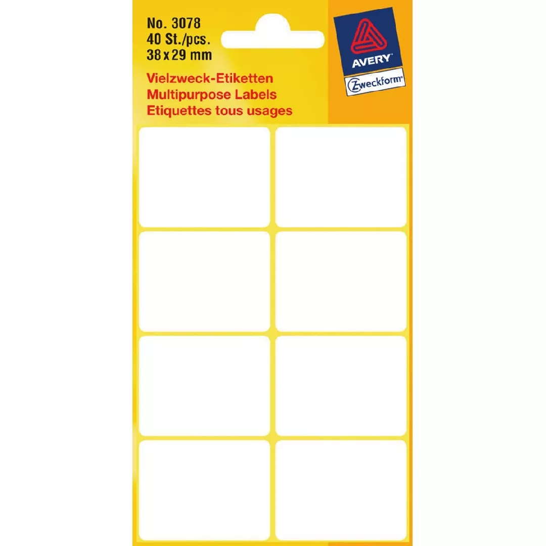 Avery Mini Organisation Labels 4004182030783