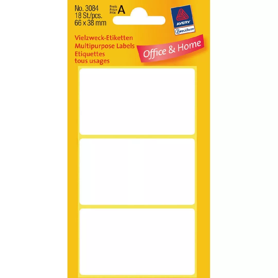 Avery White Multipurpose Labels 3084