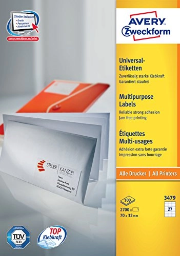 Avery General Usage Labels  White  70